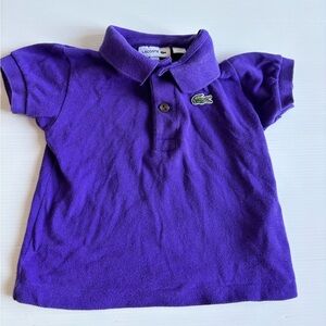 Lacoste Baby Polo Shirt Purple